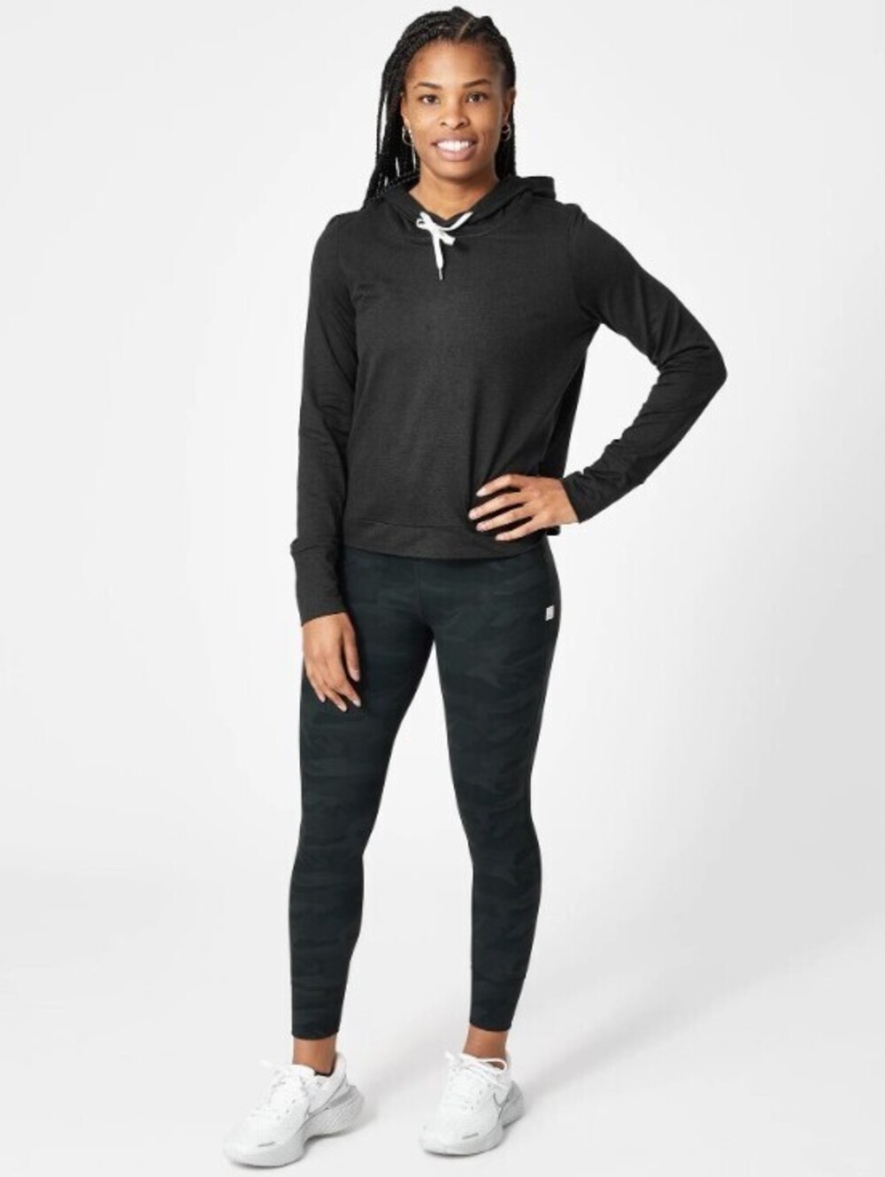 vuori Women's Black Activewear Halo Essential Hoodie - Size - Medium